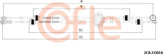 Cofle 92.2CB.FO014 - Cavo comando, Cambio manuale autozon.pro