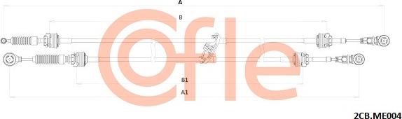 Cofle 92.2CB.ME004 - Cavo comando, Cambio manuale autozon.pro