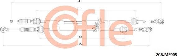 Cofle 92.2CB.ME005 - Cavo comando, Cambio manuale autozon.pro