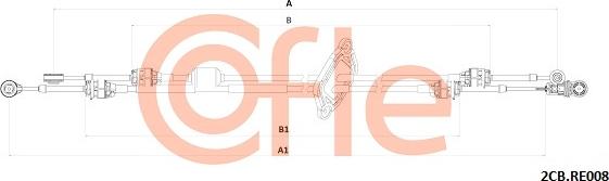 Cofle 92.2CB.RE008 - Cavo comando, Cambio manuale autozon.pro