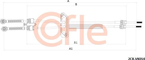 Cofle 92.2CB.VK014 - Cavo comando, Cambio manuale autozon.pro