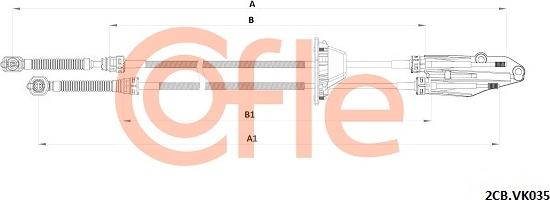 Cofle 92.2CB.VK035 - Cavo comando, Cambio manuale autozon.pro