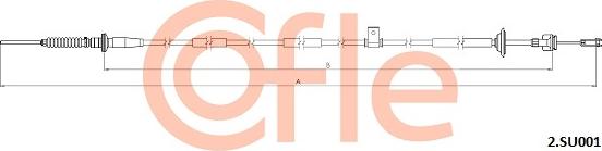Cofle 92.2.SU001 - Cavo comando, Comando frizione autozon.pro