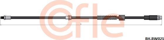 Cofle 92.BH.BW021 - Flessibile del freno autozon.pro