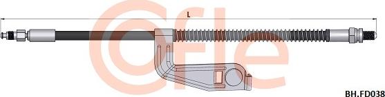 Cofle 92.BH.FD038 - Flessibile del freno autozon.pro