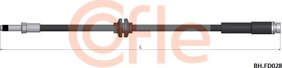 Cofle 92.BH.FD028 - Flessibile del freno autozon.pro