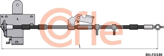 Cofle 92.BH.FD149 - Flessibile del freno autozon.pro