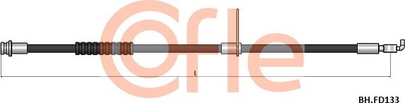 Cofle 92.BH.FD133 - Flessibile del freno autozon.pro