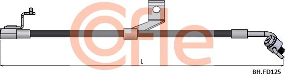 Cofle 92.BH.FD125 - Flessibile del freno autozon.pro