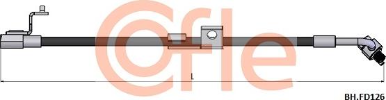 Cofle 92.BH.FD126 - Flessibile del freno autozon.pro