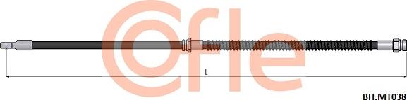 Cofle 92.BH.MT038 - Flessibile del freno autozon.pro