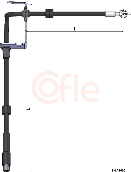 Cofle 92.BH.PE096 - Flessibile del freno autozon.pro