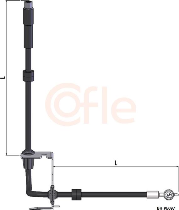 Cofle 92.BH.PE097 - Flessibile del freno autozon.pro