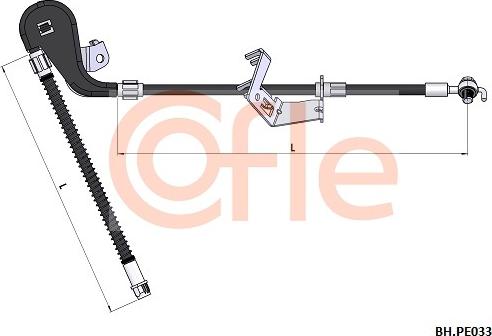 Cofle 92.BH.PE033 - Flessibile del freno autozon.pro