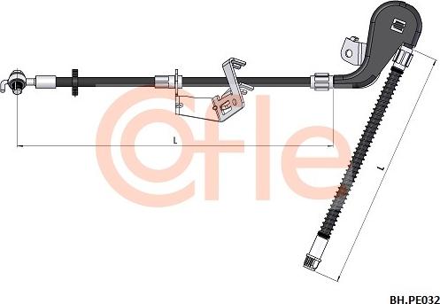 Cofle 92.BH.PE032 - Flessibile del freno autozon.pro