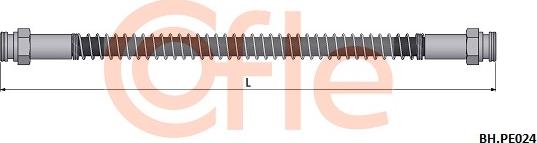 Cofle 92.BH.PE024 - Flessibile del freno autozon.pro