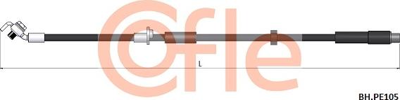 Cofle 92.BH.PE105 - Flessibile del freno autozon.pro