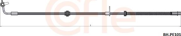Cofle 92.BH.PE101 - Flessibile del freno autozon.pro