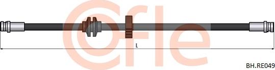 Cofle 92.BH.RE049 - Flessibile del freno autozon.pro