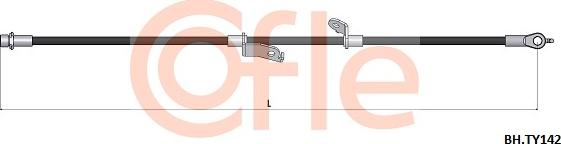 Cofle 92.BH.TY142 - Flessibile del freno autozon.pro