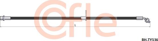 Cofle 92.BH.TY136 - Flessibile del freno autozon.pro