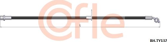 Cofle 92.BH.TY137 - Flessibile del freno autozon.pro