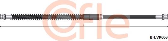 Cofle 92.BH.VK063 - Flessibile del freno autozon.pro