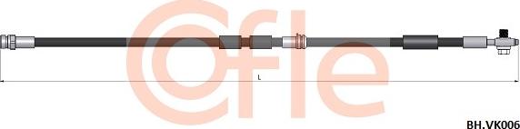 Cofle 92.BH.VK006 - Flessibile del freno autozon.pro