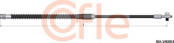 Cofle 92.BH.VK003 - Flessibile del freno autozon.pro
