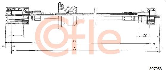 Cofle 92.S07083 - Alberino flessibile tachimetro autozon.pro