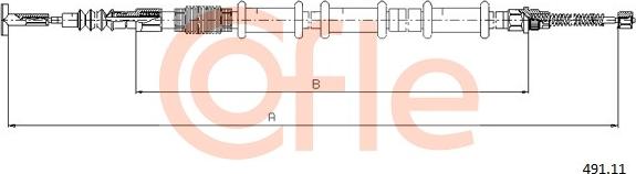 Cofle 491.11 - Cavo comando, Freno stazionamento autozon.pro