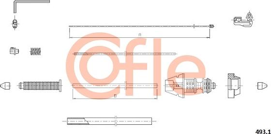 Cofle 493.1 - Cavo acceleratore autozon.pro