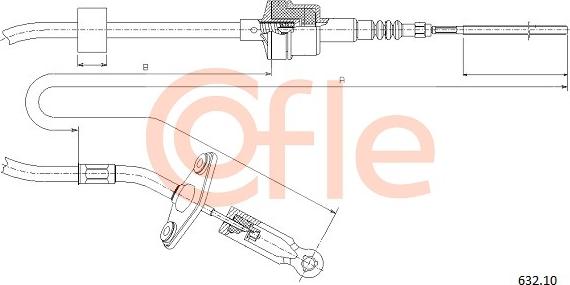 Cofle 632.10 - Cavo comando, Comando frizione autozon.pro