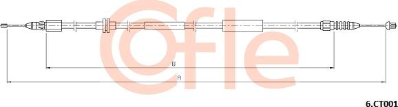 Cofle 6.CT001 - Cavo comando cofano motore autozon.pro