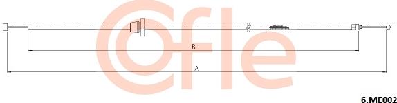 Cofle 6.ME002 - Cavo comando cofano motore autozon.pro