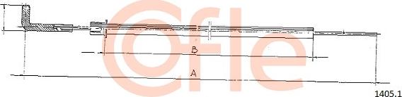 Cofle 1405.1 - Cavo comando motorino d'avviamento autozon.pro