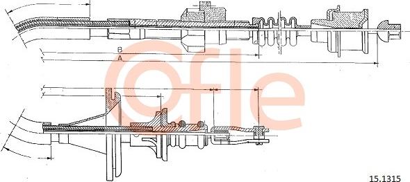 Cofle 15.1315 - Cavo comando, Comando frizione autozon.pro