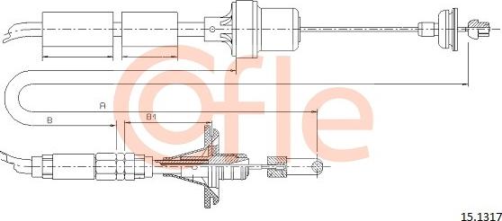 Cofle 15.1317 - Cavo comando, Comando frizione autozon.pro