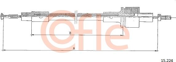 Cofle 15.224 - Cavo comando, Comando frizione autozon.pro