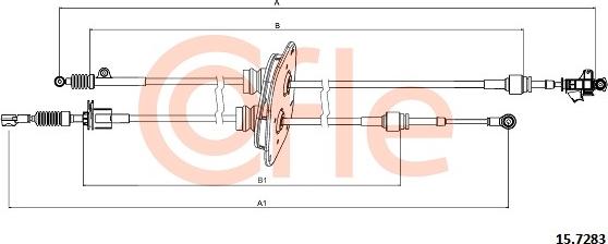 Cofle 15.7283 - Cavo comando, Cambio manuale autozon.pro