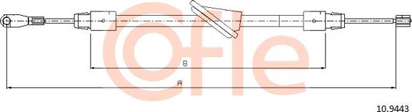 Cofle 10.9443 - Cavo comando, Freno stazionamento autozon.pro