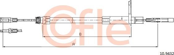 Cofle 10.9432 - Cavo comando, Freno stazionamento autozon.pro