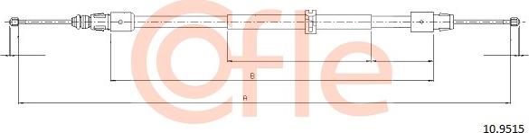 Cofle 10.9515 - Cavo comando, Freno stazionamento autozon.pro