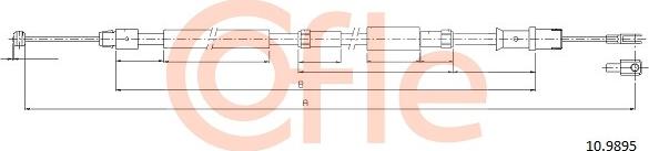 Cofle 10.9895 - Cavo comando, Freno stazionamento autozon.pro