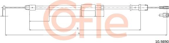 Cofle 10.9890 - Cavo comando, Freno stazionamento autozon.pro