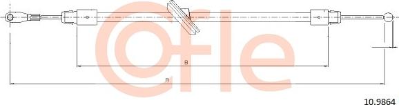 Cofle 10.9864 - Cavo comando, Freno stazionamento autozon.pro