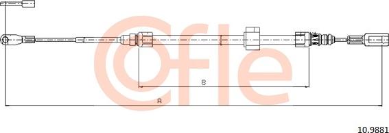 Cofle 10.9881 - Cavo comando, Freno stazionamento autozon.pro