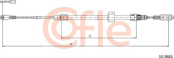 Cofle 10.9883 - Cavo comando, Freno stazionamento autozon.pro