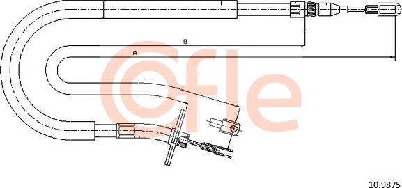 Cofle 10.9875 - Cavo comando, Freno stazionamento autozon.pro