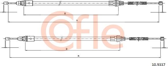 Cofle 10.9337 - Cavo comando, Freno stazionamento autozon.pro